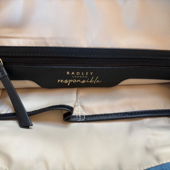 Radley of London Recycled Polyester Zip-Top Backpack, Blue Print